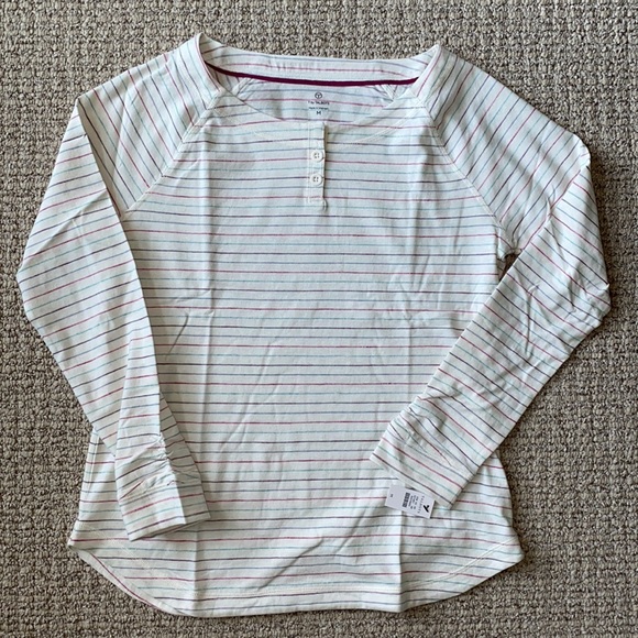 Talbots Tops - Talbots Multi-Stripe Henley